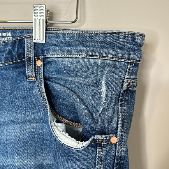 R Jeans Super High Rise Distressed Jeans - Picture 3 of 13